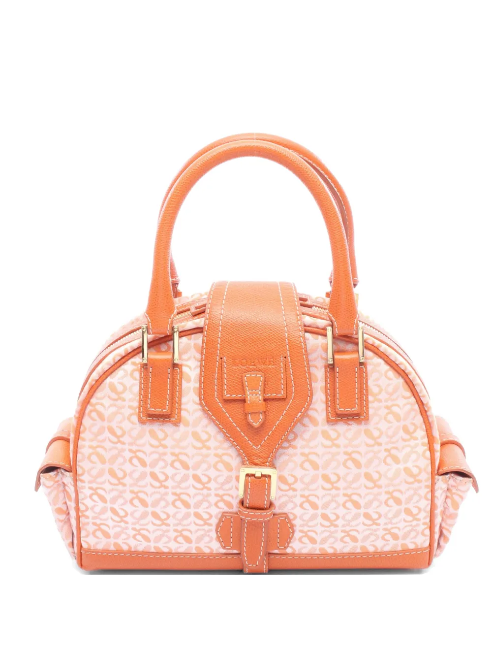 Loewe Pre-Owned 2010s Anagram Bowling handbag - Orange