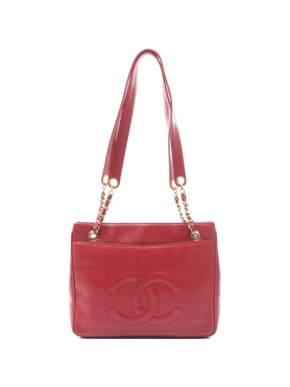 CHANEL Pre-Owned 2000s Coco Mark chain shoulder bag - Rosso