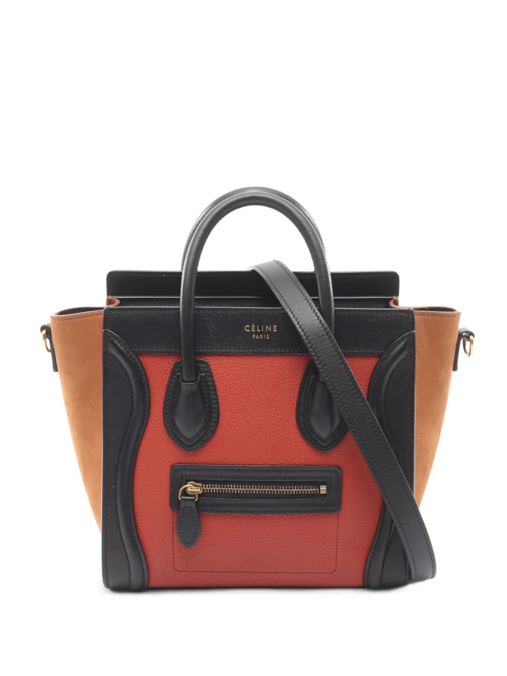 Celine Pre-Owned 2000s Luggage Nano tote bag - Orange