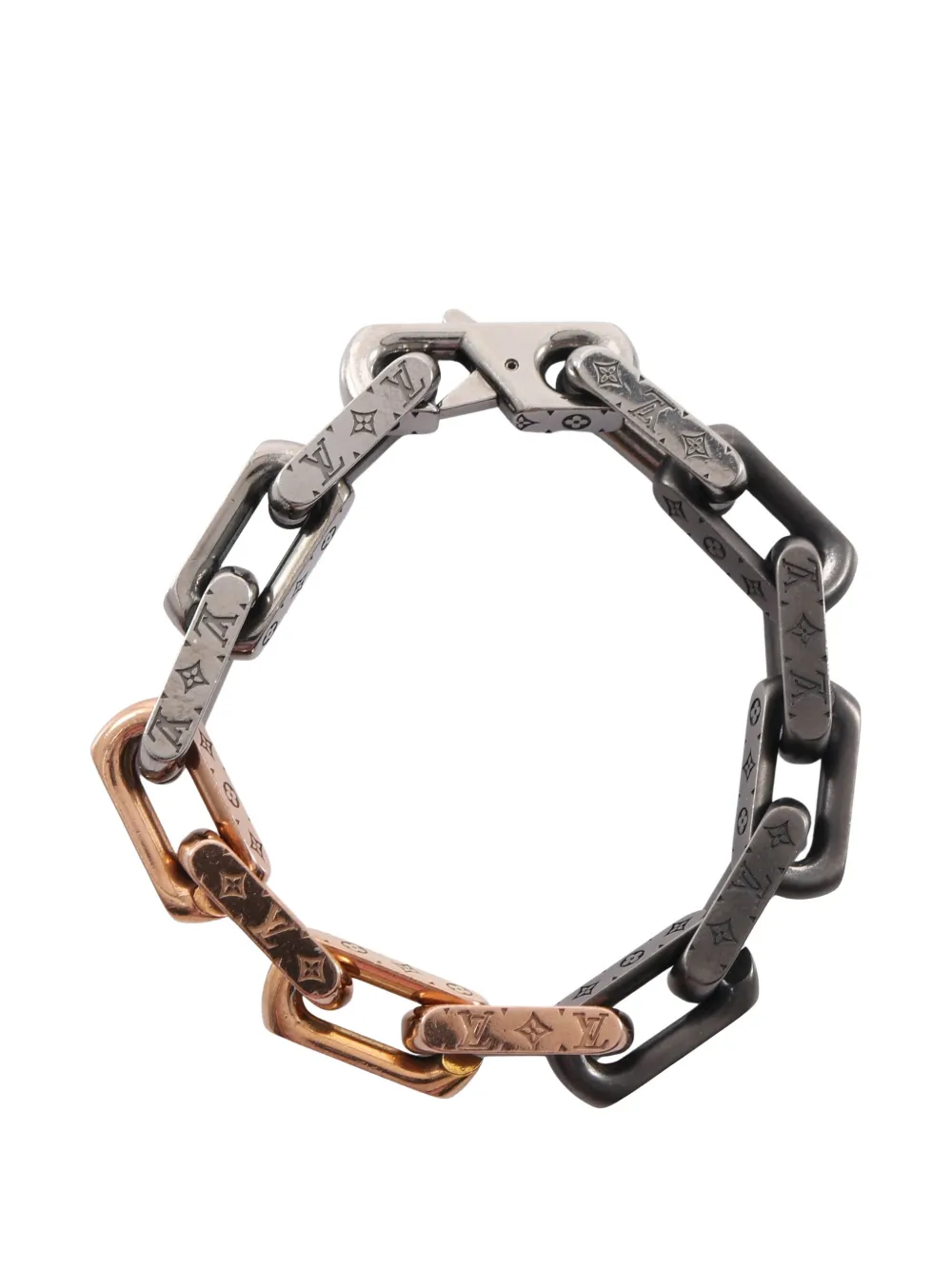 Louis Vuitton Pre-Owned 2000s Monogram chain bracelet - Silver