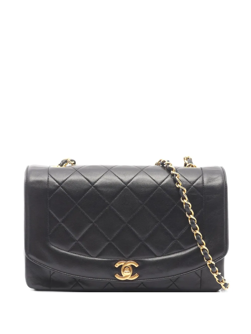 CHANEL Pre-Owned 1989-1991 Diana matelass - Nero