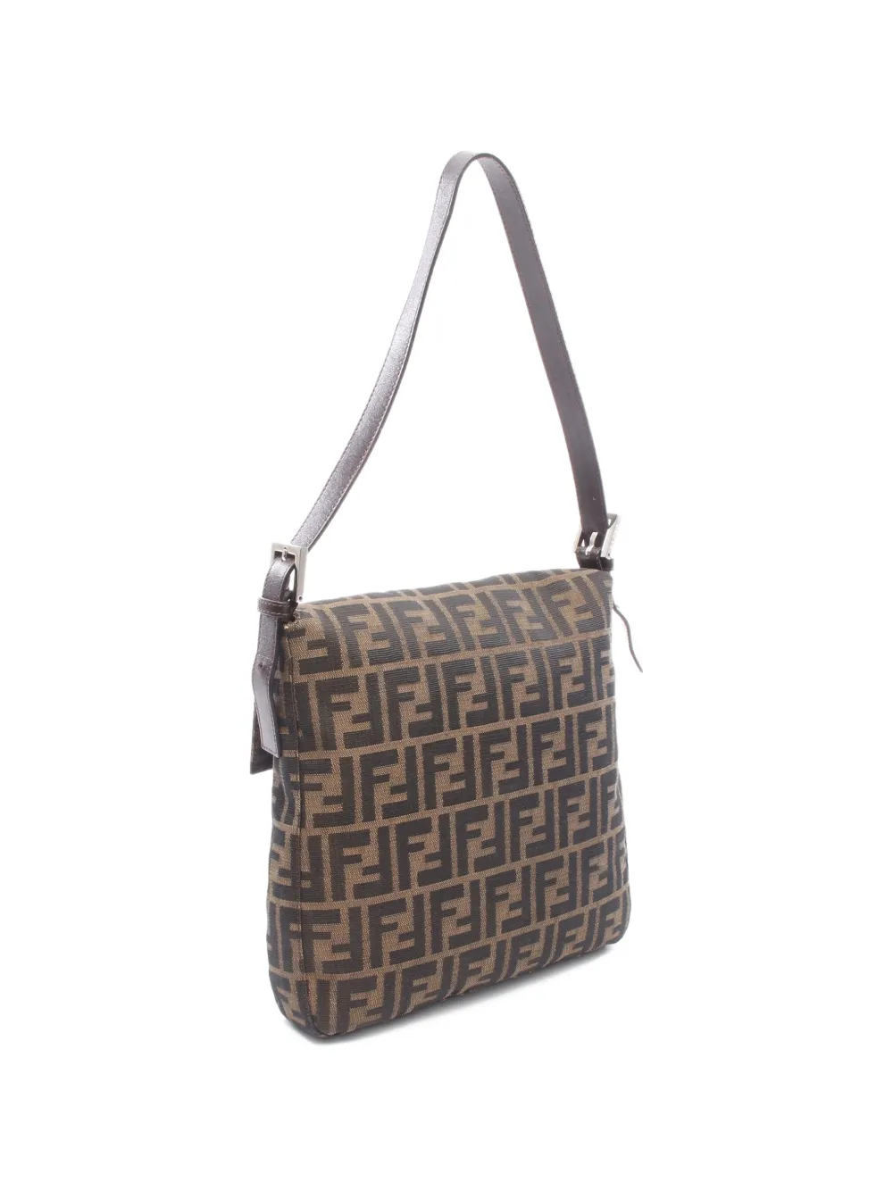 Fendi Pre-owned 2000s Zucca Shoulder Bag in Brown, view 2