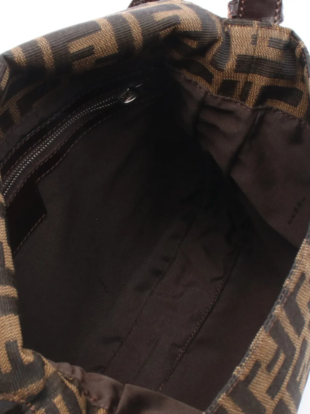 Fendi Pre-owned 2000s Zucca Shoulder Bag in Brown, view 4