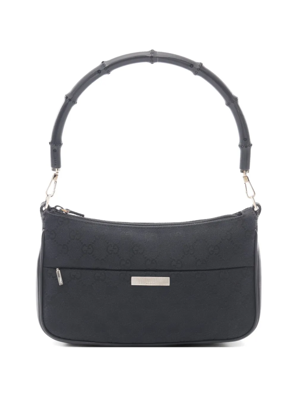 Gucci Pre-Owned 2010s GG Bamboo canvas shoulder bag - Schwarz