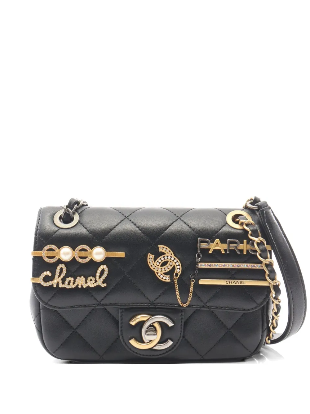 CHANEL Pre-Owned 2021 Coco Clips shoulder bag - Nero