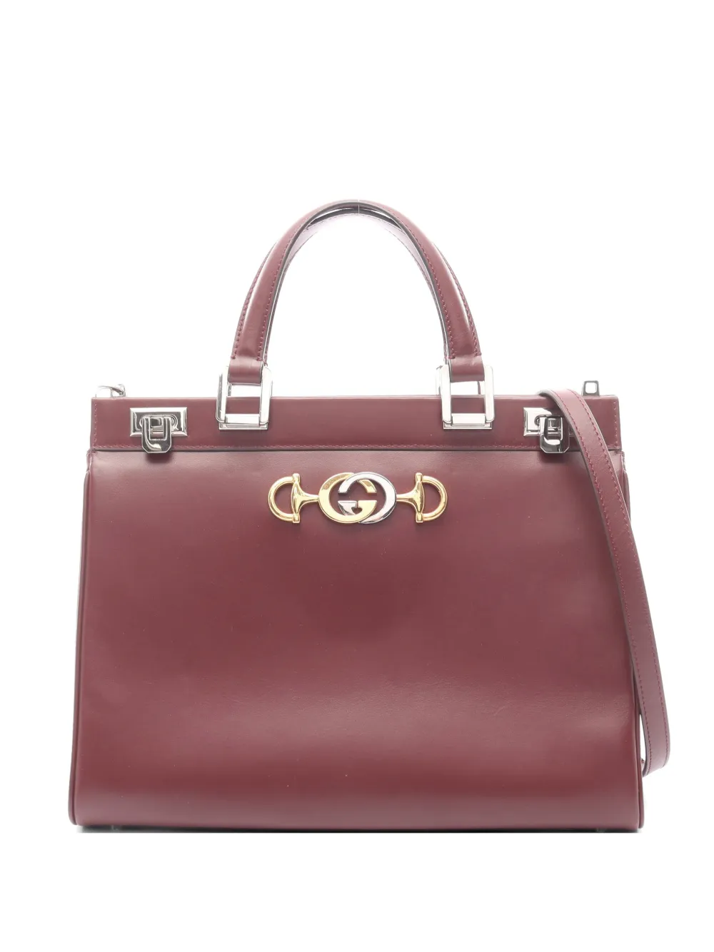 Gucci Pre-Owned 2010s Zumi top handle shoulder bag - Rosso