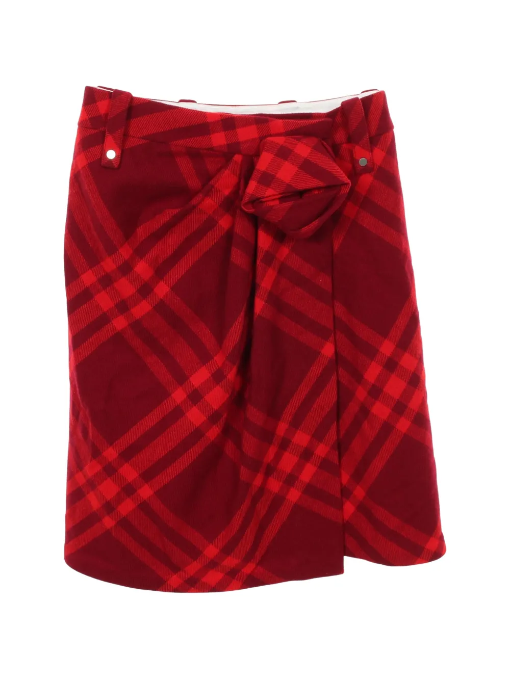 Burberry Pre-Owned Gonna midi a quadri anni 2020 - Rosso