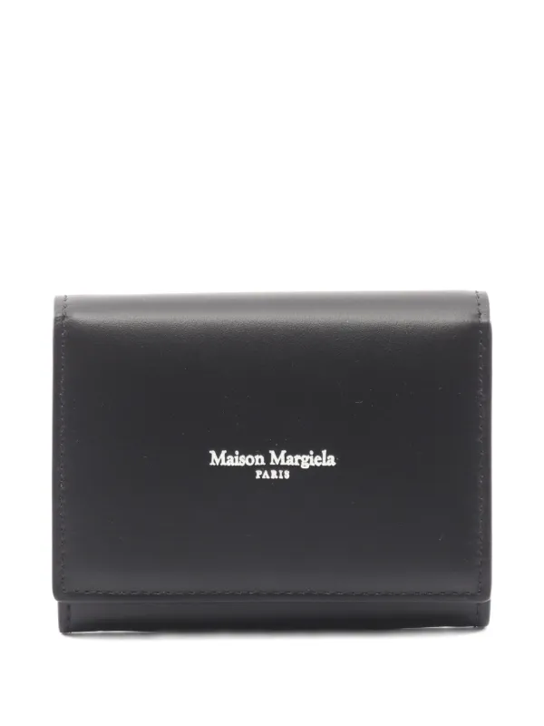 Maison Martin Margiela Pre-owned Bi-fold Leather Wallet in Black
