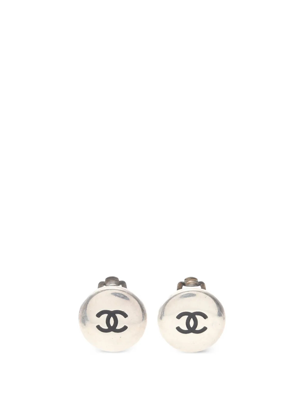 CHANEL Pre-Owned 1986-1988 Coco Mark earrings - Argento