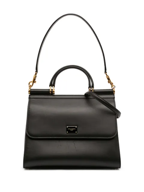 Dolce & Gabbana Pre-Owned 2015-2026 Large Calfskin Sicily 58 satchel