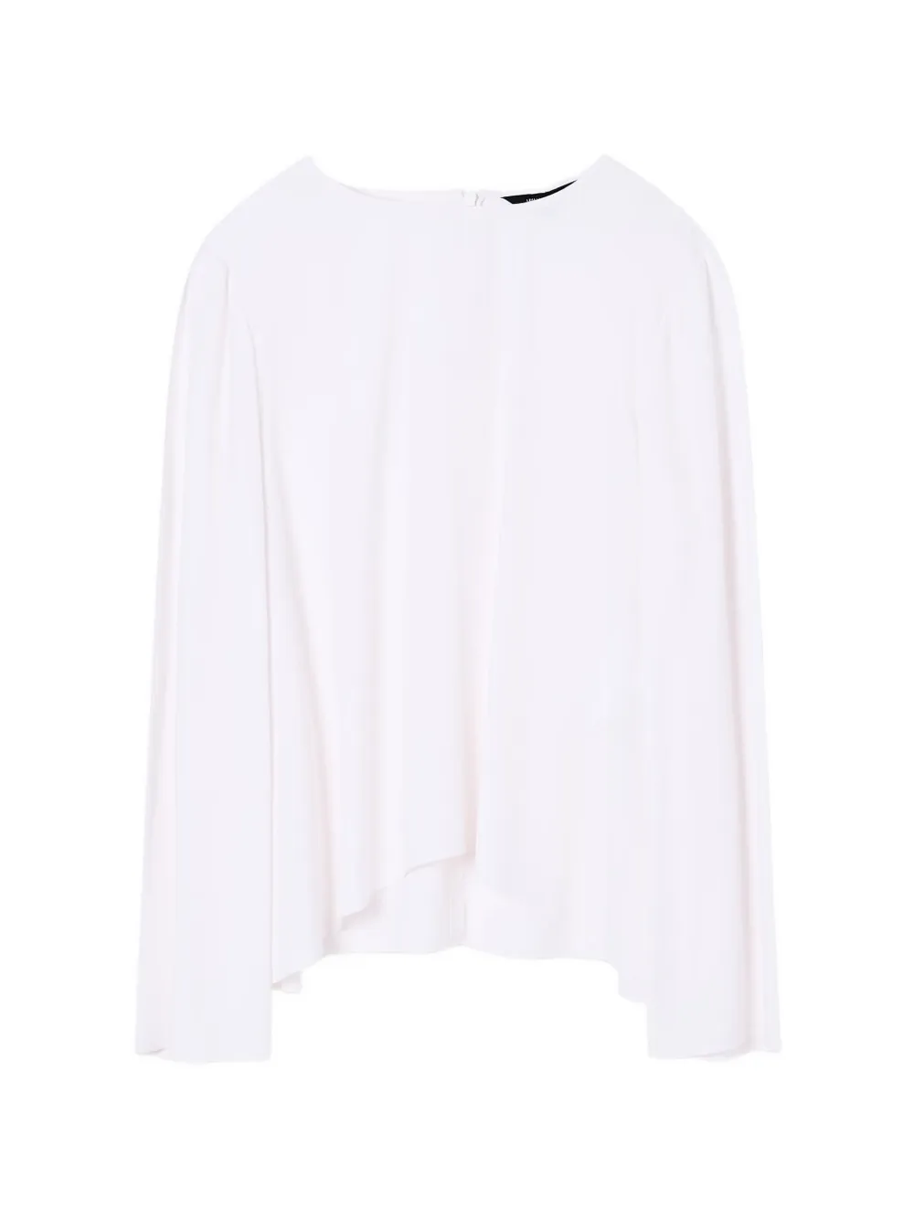 Armani Exchange slit-sleeve boat-neck blouse - Bianco