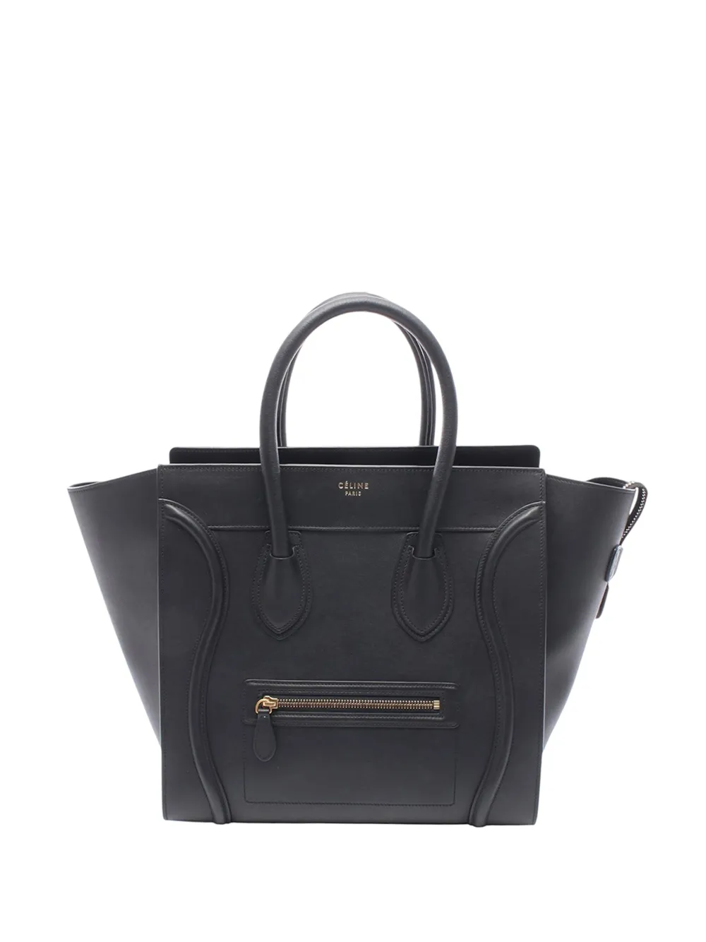 Celine Pre-Owned 2010-2026 Mini Smooth Calfskin Luggage tote bag - Nero