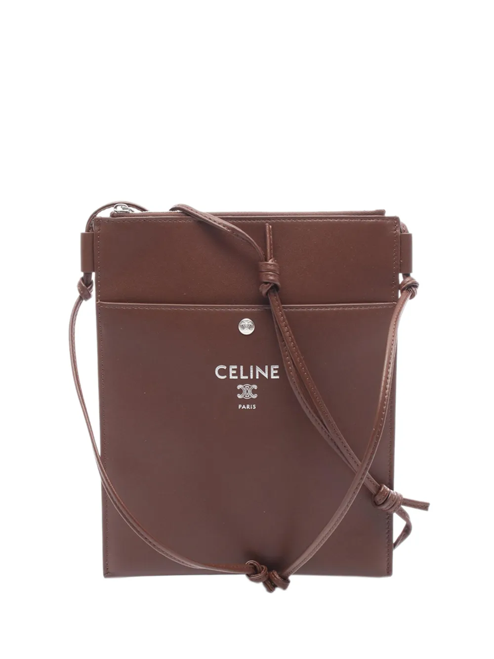 Celine Pre-Owned 2010-2026 Leather Sharp Pouch Take Away crossbody bag - Brown