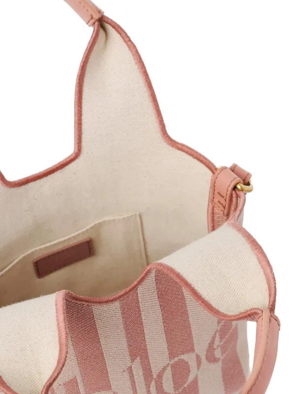 ピンク コットン ハンドバッグ ストライプ Chloé ストライプ ハンドバッグ | ピンク | FARFETCH JP