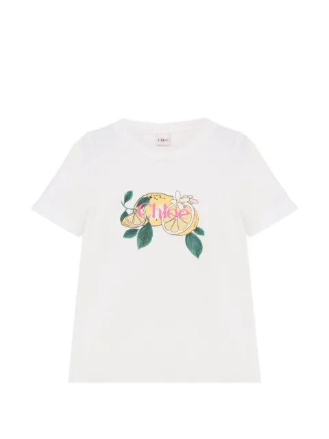 Chloé lemon-print cotton T-shirt