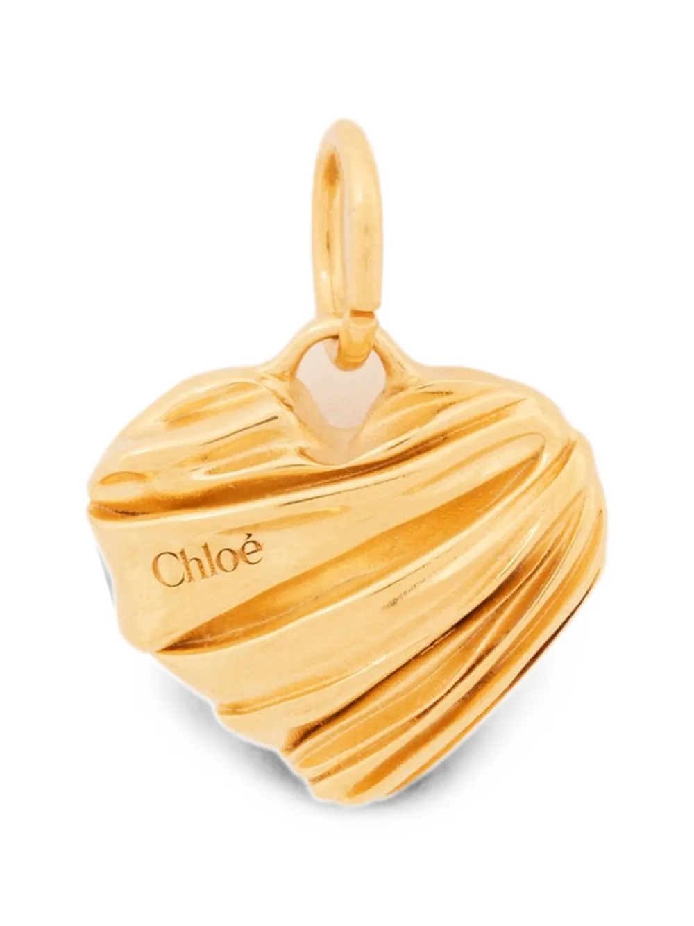 Chloé Pleated Heart charm - Oro