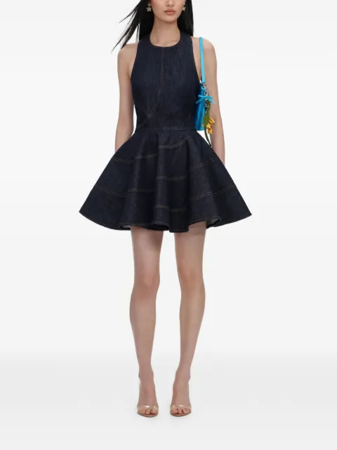 Self-Portrait backless skater-style mini dress
