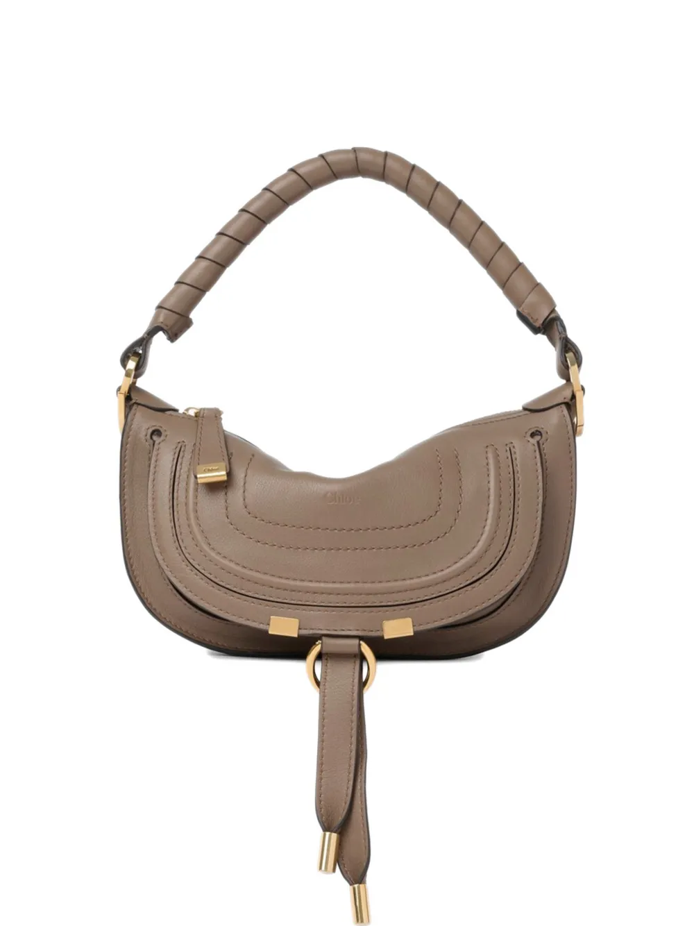 Chloé Marcie leather mini tote bag - Neutrals