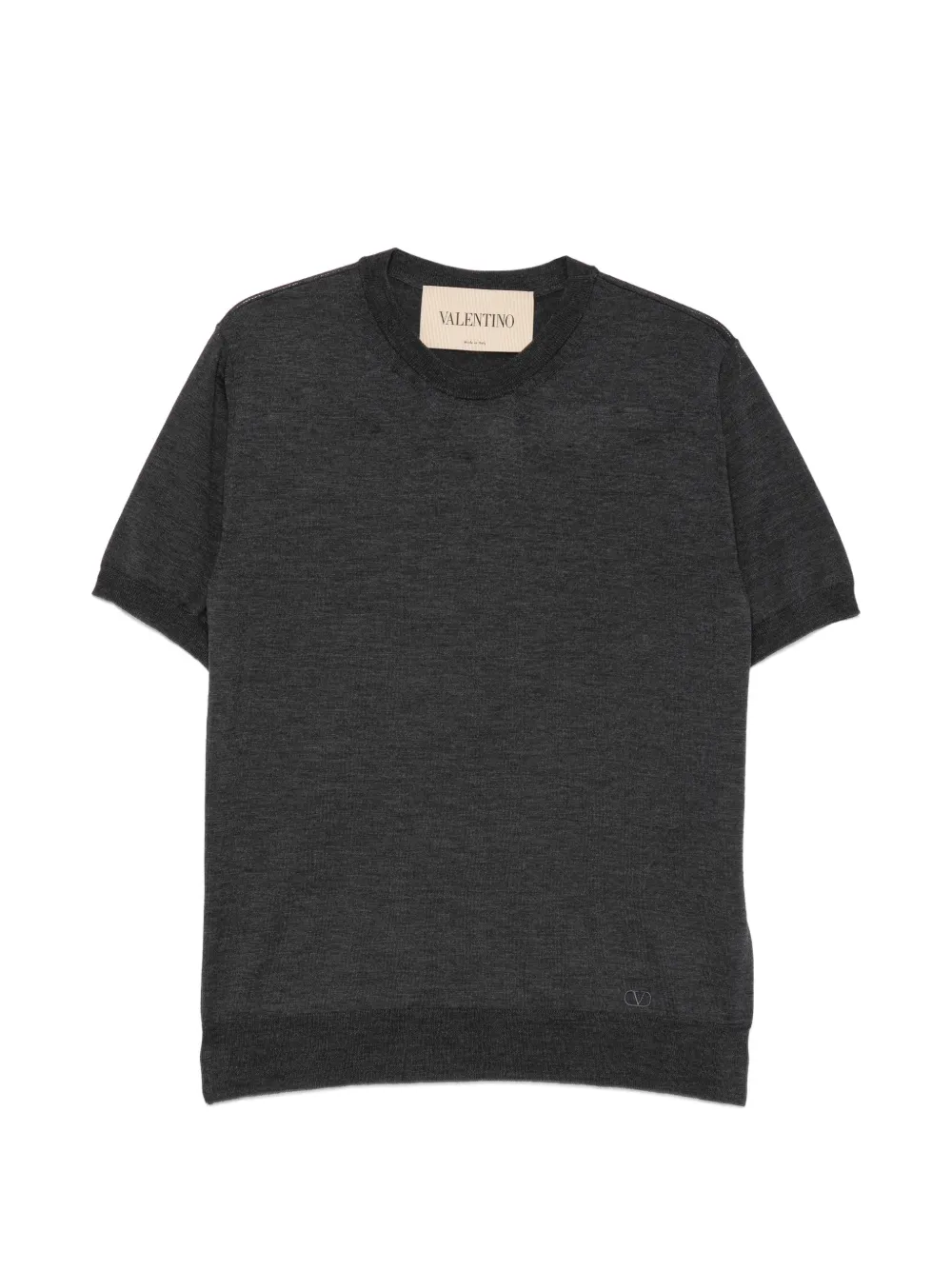 Valentino Garavani short-sleeve knitted T-shirt - Grau