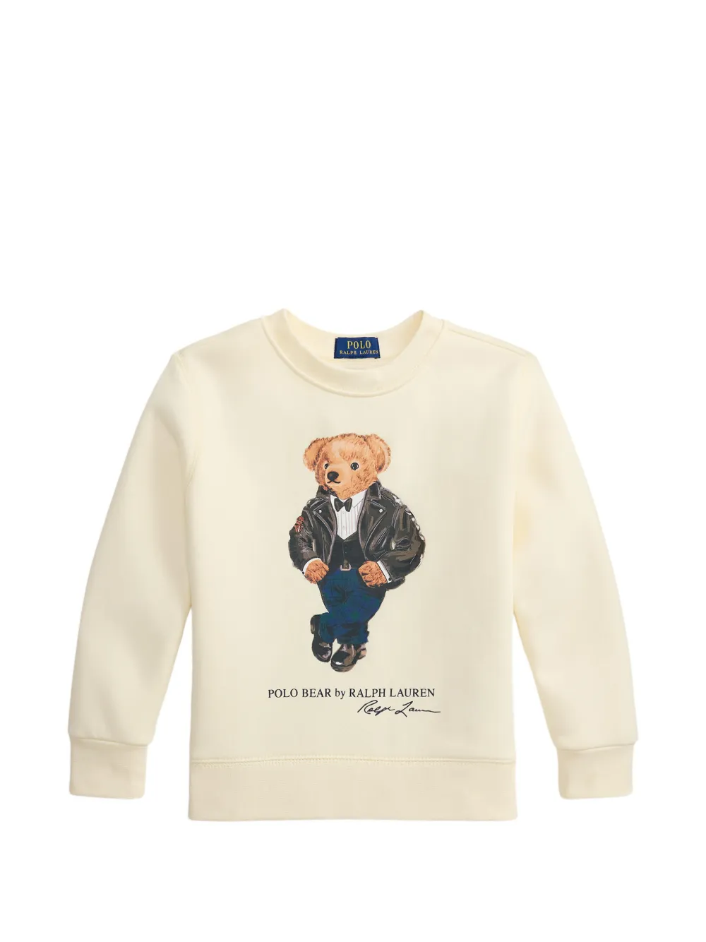 POLO RALPH LAUREN KIDS sweat à motif Polo Bear - Tons neutres