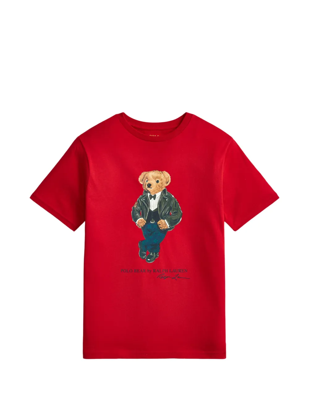 POLO RALPH LAUREN KIDS T-shirt Polo Bear con stampa grafica - Rosso