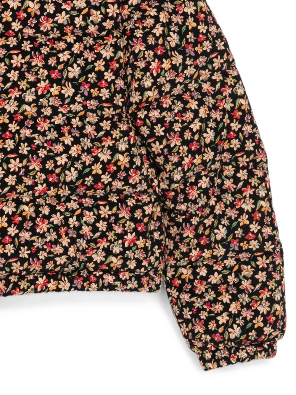 Moncler Enfant Nirea ribfluwelen donsjack Zwart