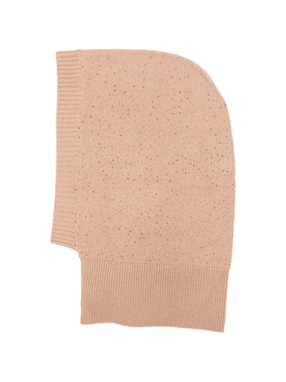 Max Mara crystal-embellished balaclava - Braun
