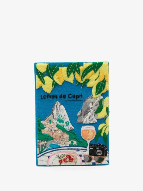 Olympia Le-Tan Lettres de Capri embroidered clutch bag