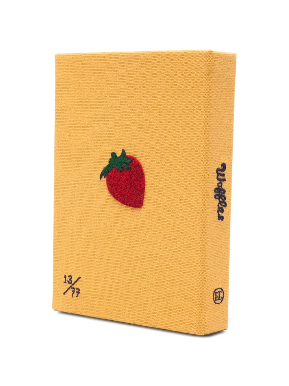 Olympia Le-Tan Waffles Breakfast for Champions Embroidered Clutch Bag in Yellow, view 3