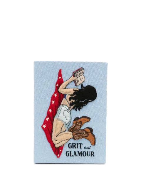 Olympia Le-Tan Grit and Glamour embroidered clutch bag