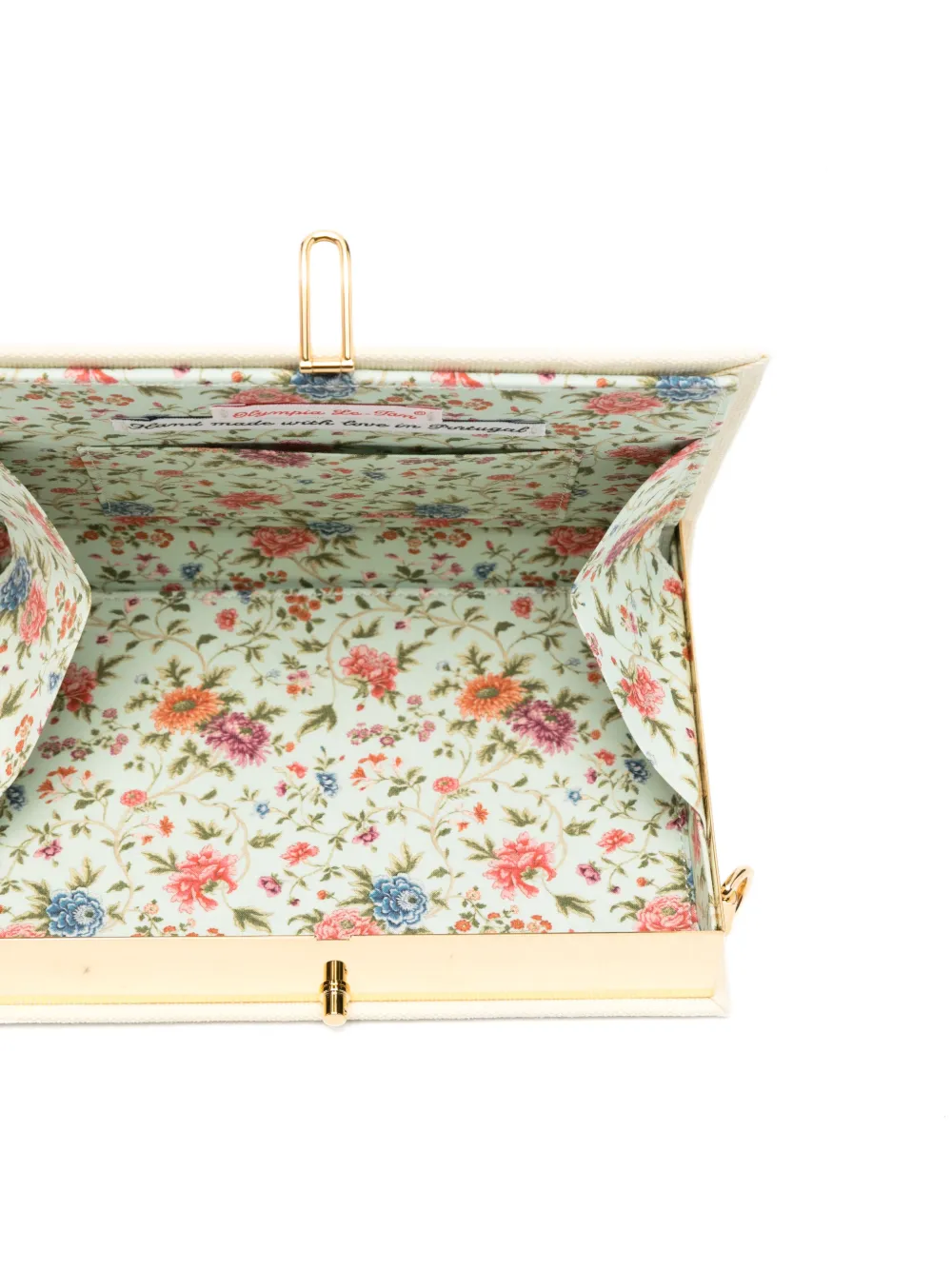 Olympia Le-Tan Catwoman Embroidered Clutch Bag in Neutrals, view 5