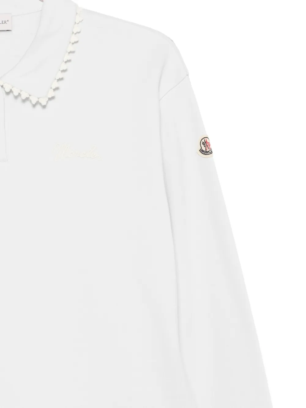 Moncler Enfant Katoenen fleece sweater Wit