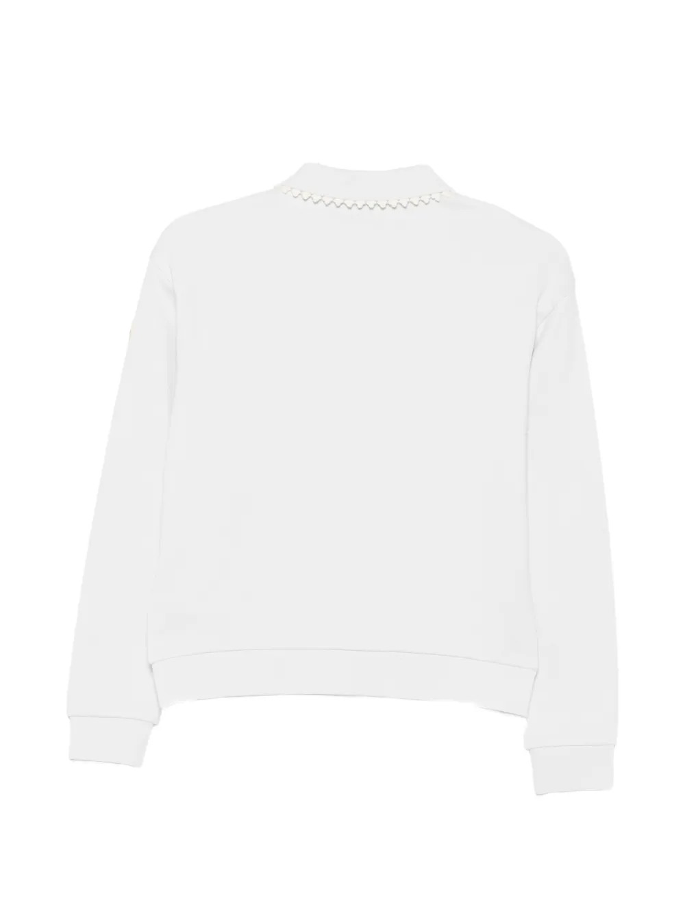 Moncler Enfant Katoenen fleece sweater Wit