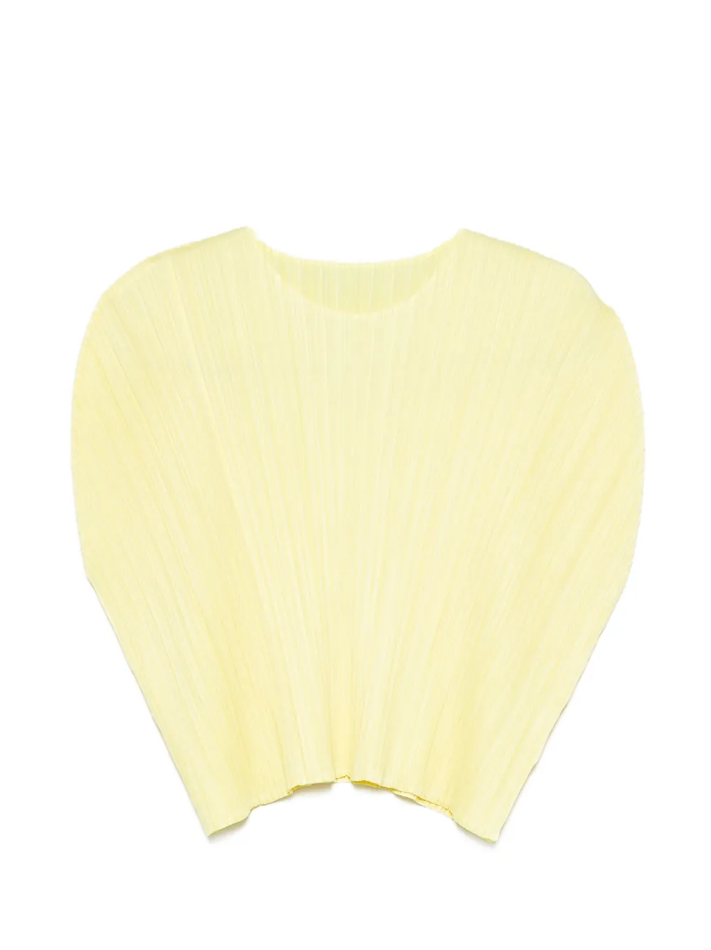 Pleats Please Issey Miyake Monthly Colors July pleated shirt - Giallo