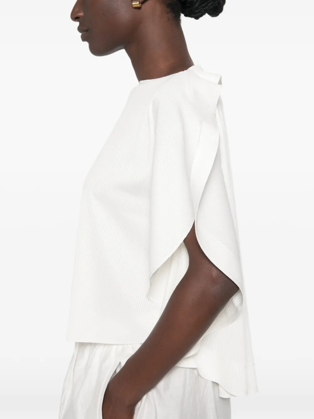 Pleats Please Issey Miyake A-POC Slice Shirt | White | FARFETCH