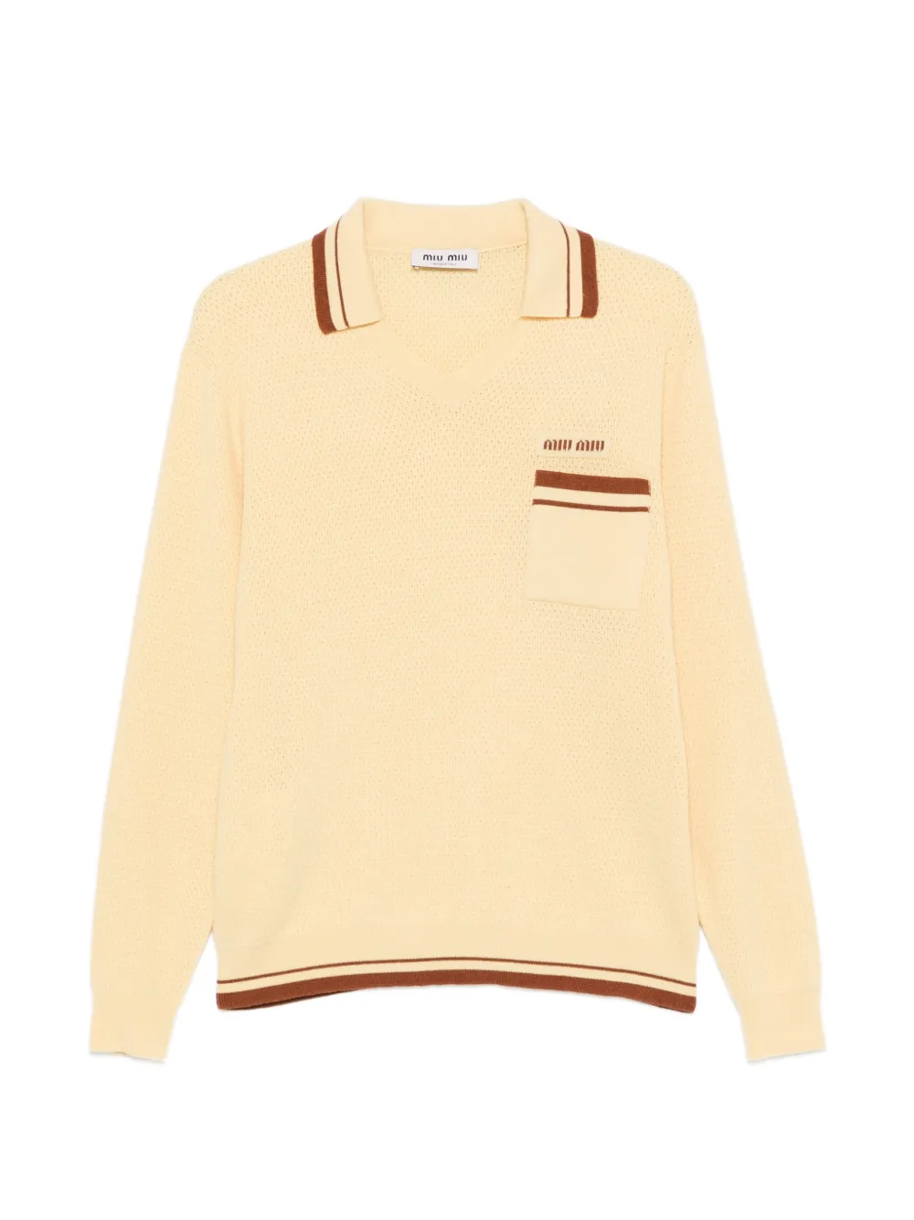 Miu Miu polo-collar sweater