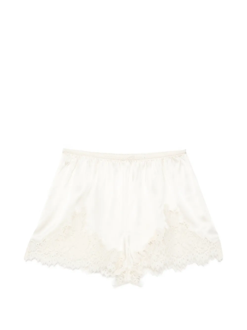 DÔEN Iona lace-trim shorts - Toni neutri