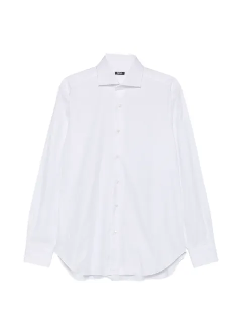 Barba spread-collar cotton shirt