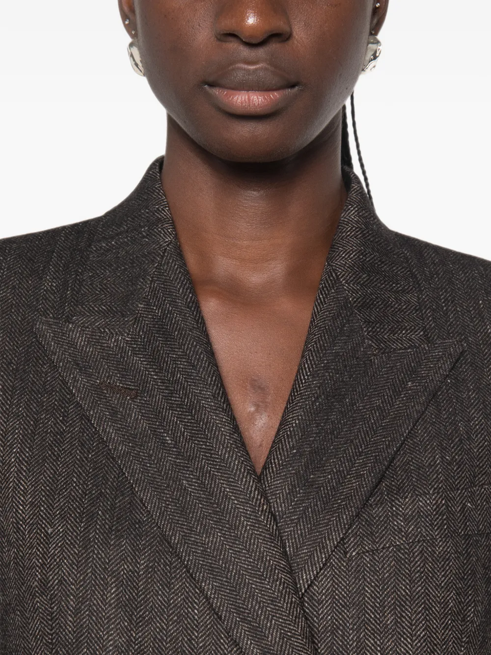 Tagliatore Blazer met dubbele rij knopen Bruin