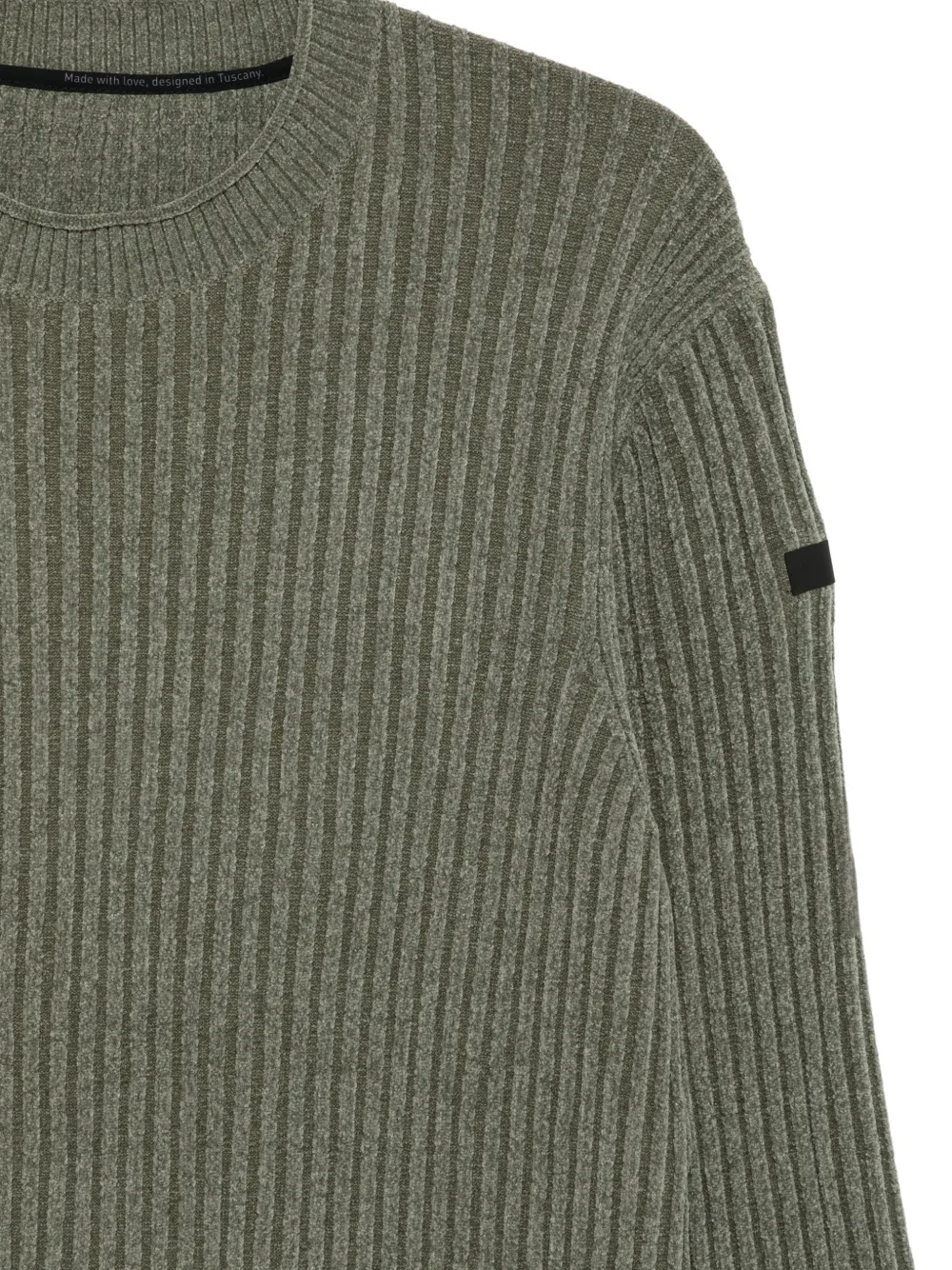 RRD ribbed-knit crew-neck sweater Groen