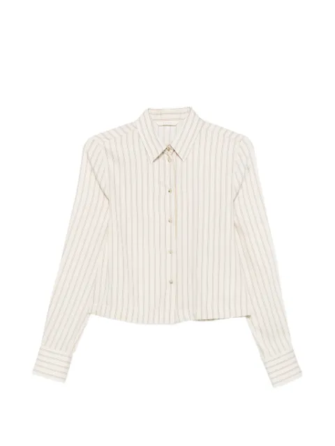 Xacus vertical-stripe long-sleeve shirt