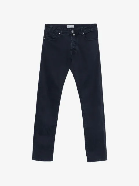 Jacob Cohën logo-patch five-pocket trousers