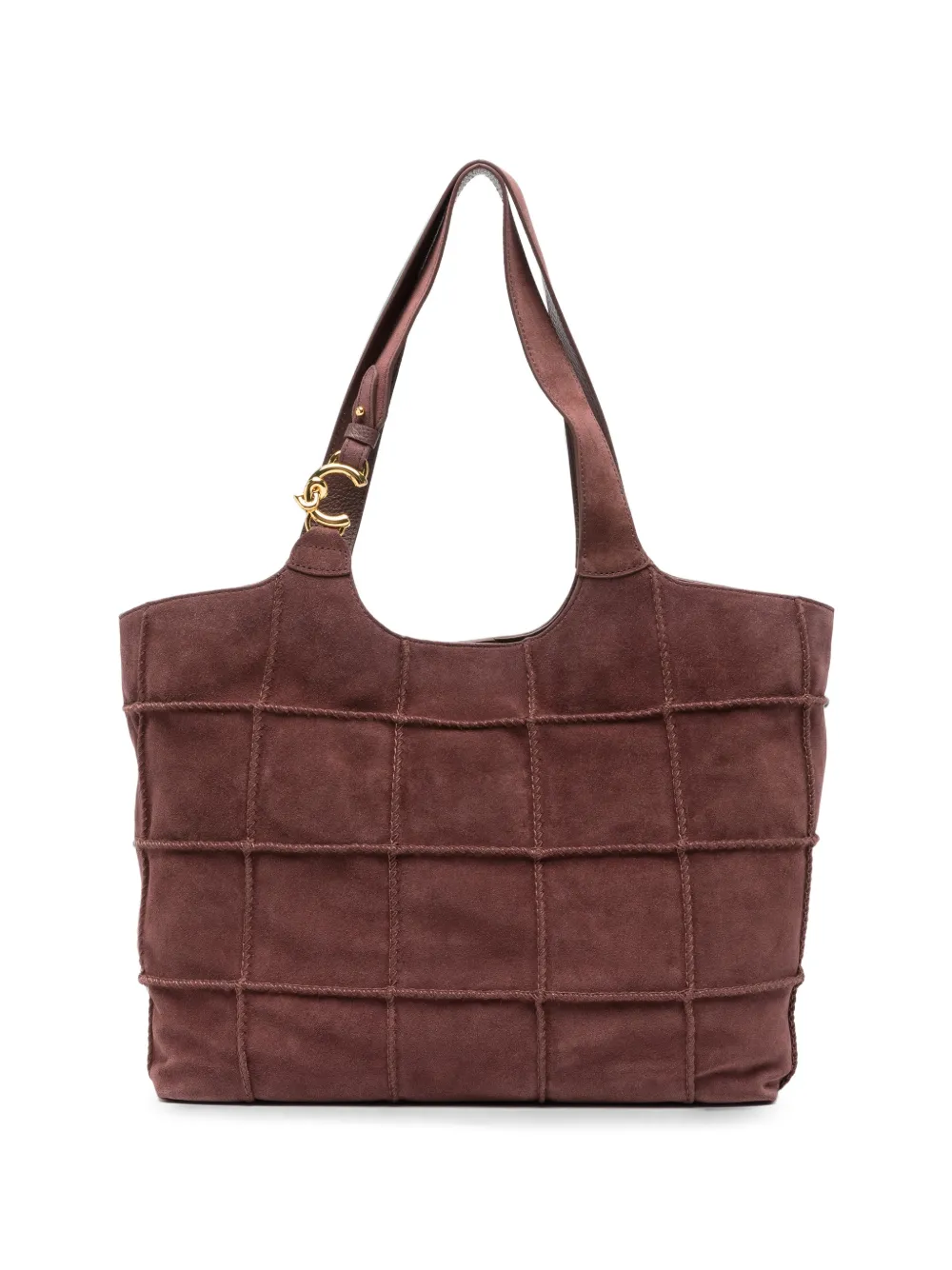 Coccinelle suede shoulder bag - Braun