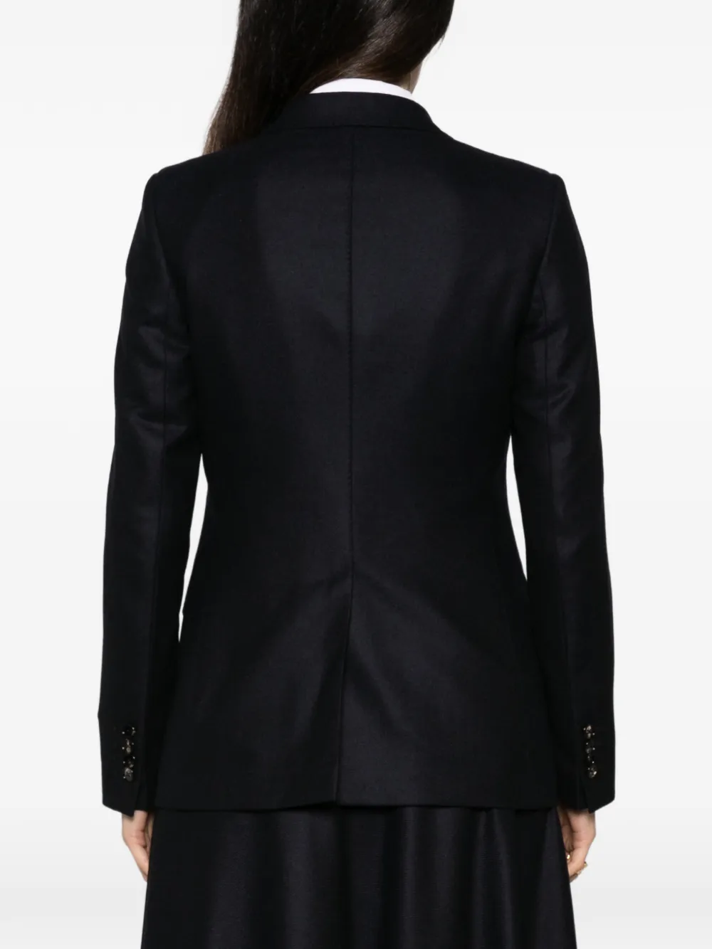 Tagliatore single-breasted wool-blend blazer Blauw