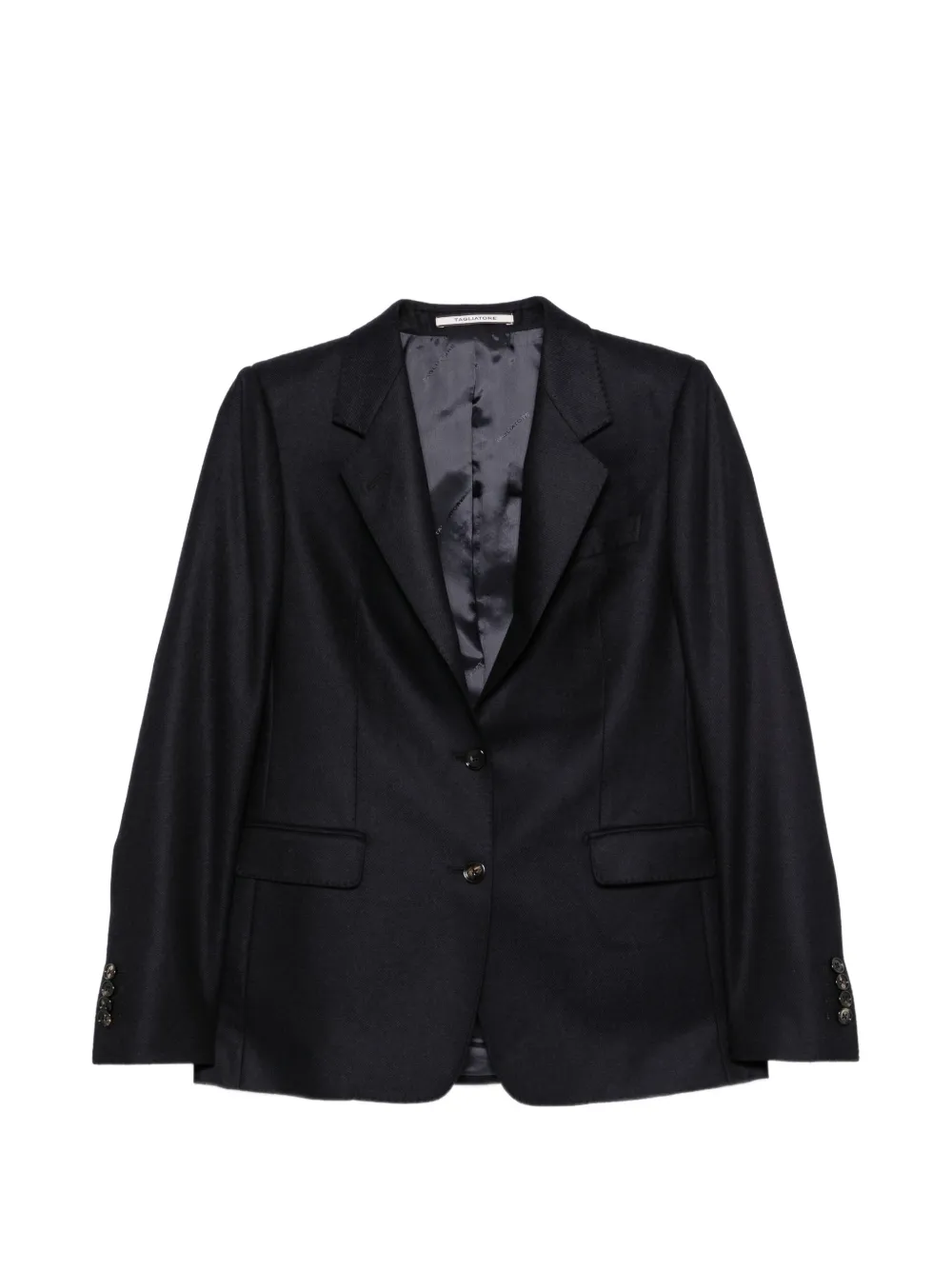 Tagliatore single-breasted wool-blend blazer - Blu