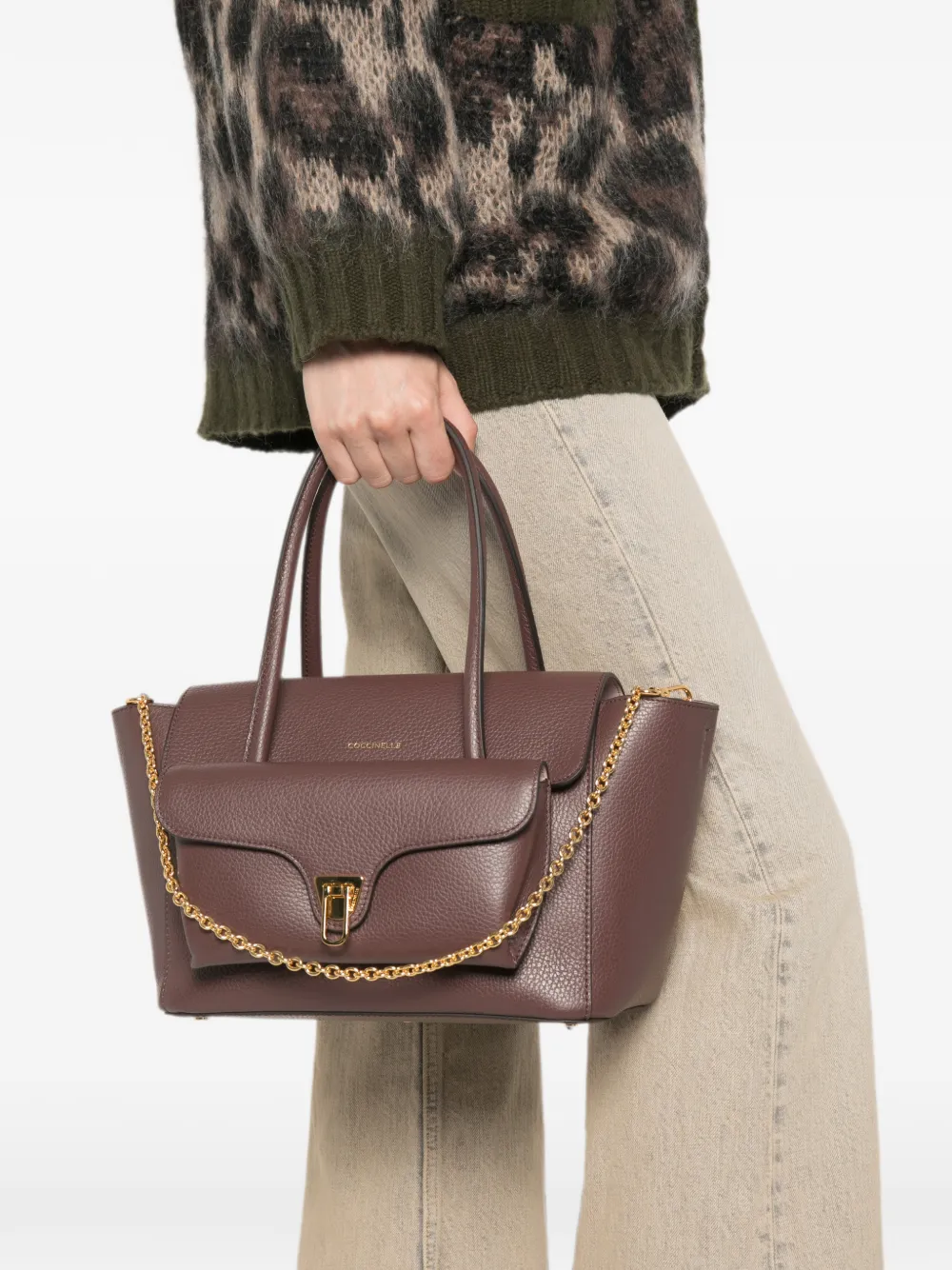 Coccinelle Leren shopper Rood