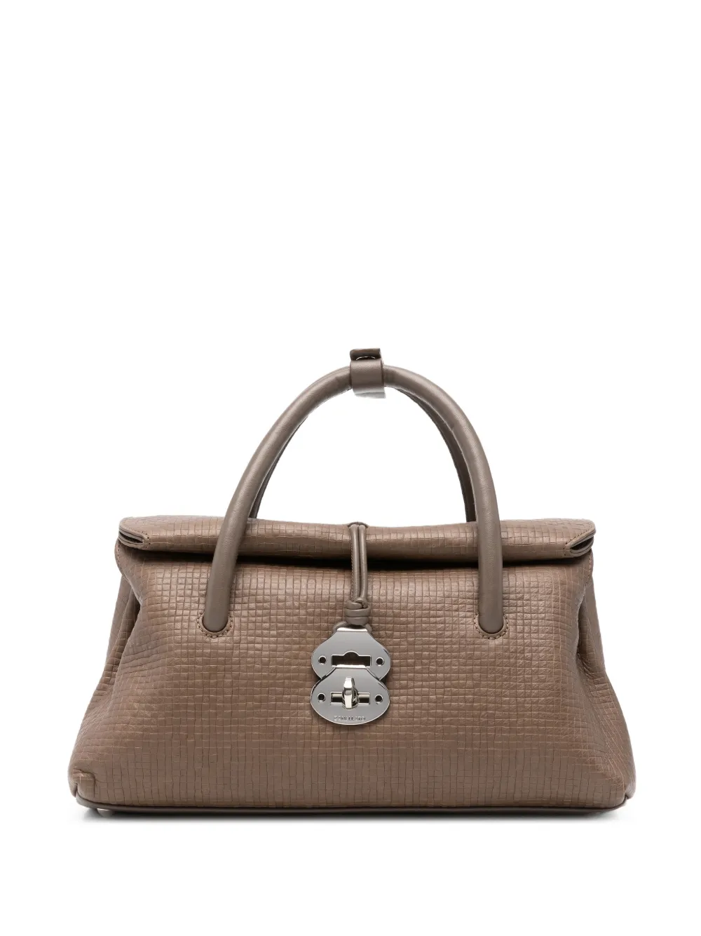 Zanellato small Dotta leather tote bag - Grey