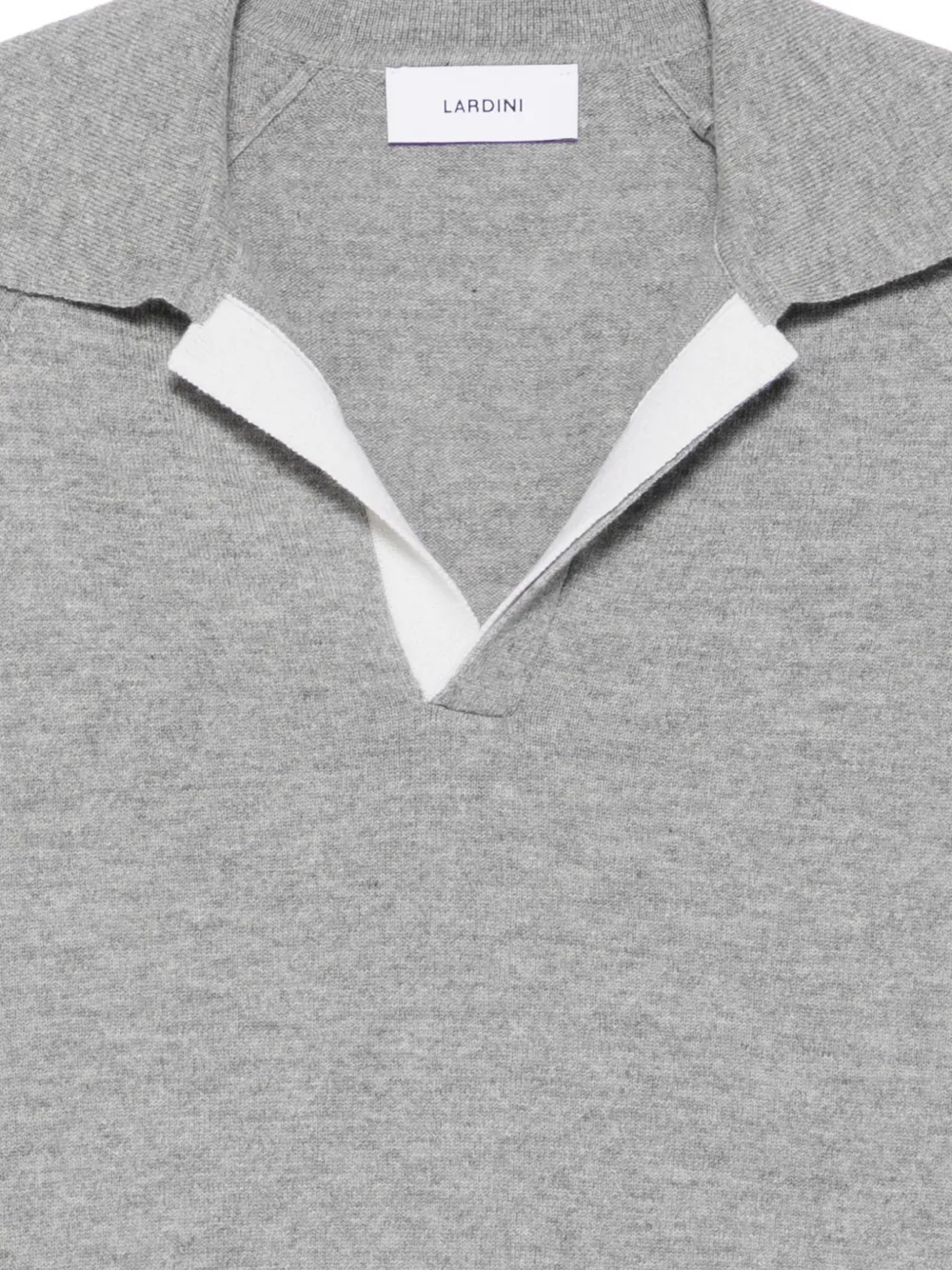 Lardini Trui met contrasterende afwerking en lange mouwen Grijs