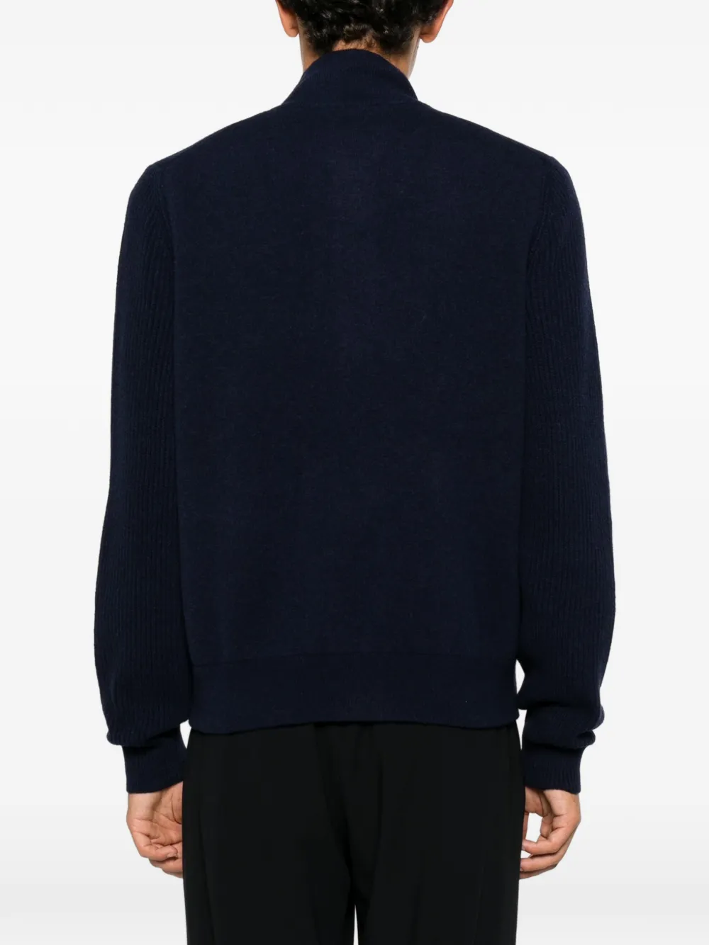 Lardini Ribgebreid jack Blauw