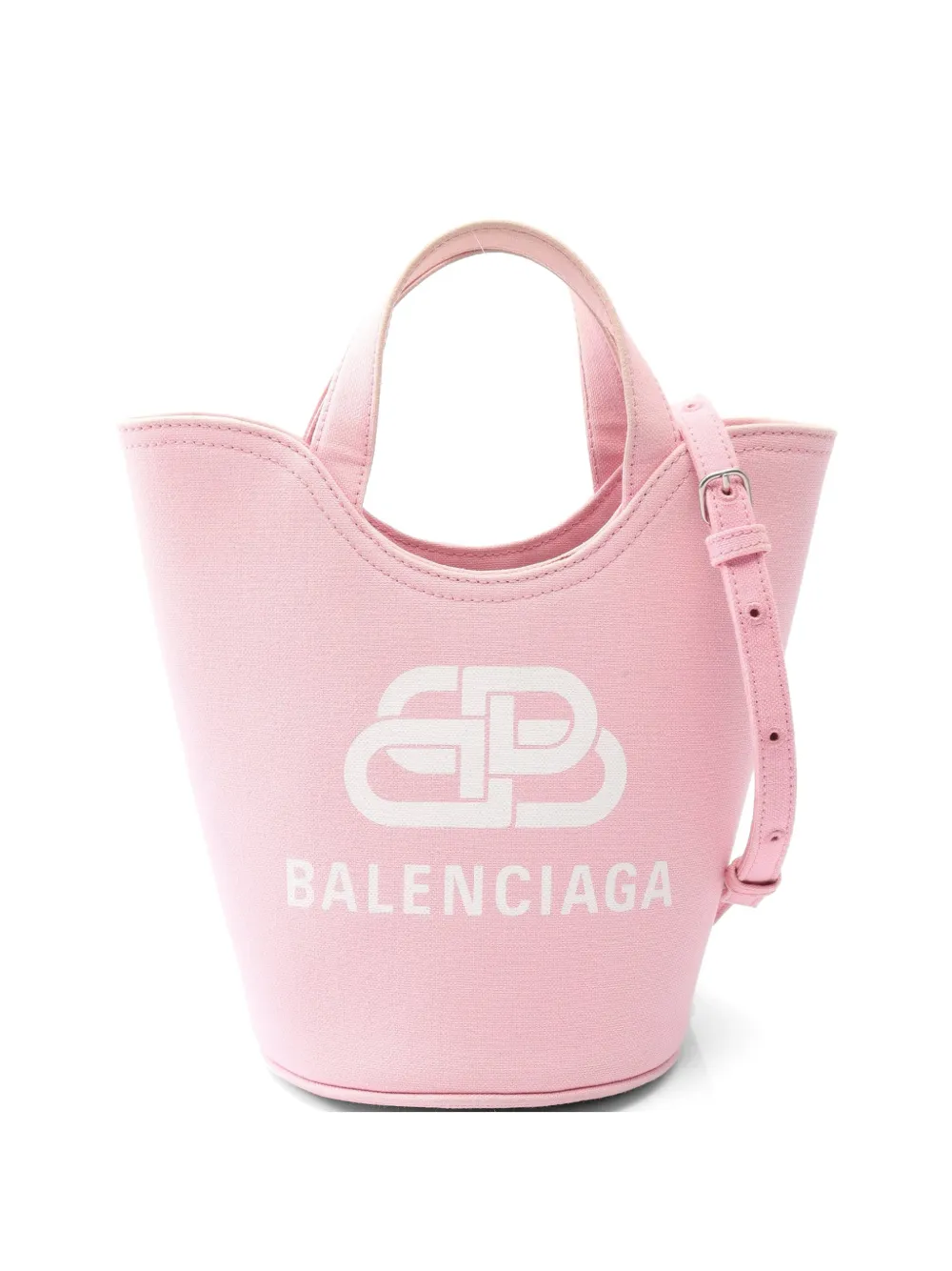 Balenciaga Pre-Owned 2010s wave canvas tote bag - Rosa